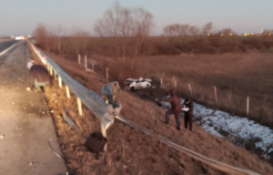 Child unharmed after a collision in an Axkid Movekid